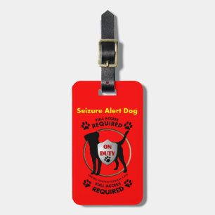 Étiquette À Bagage Identification vigilante de chien de saisie