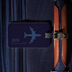 Étiquette À Bagage Identifier les bagages de voyage avec un bleu très