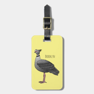 Étiquette À Bagage illustration de cartoon d'oiseau crieur du sud