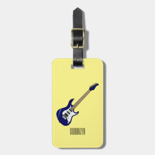 Étiquette À Bagage Illustration de guitare électrique