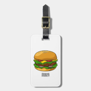 Étiquette À Bagage Illustration de Hamburger