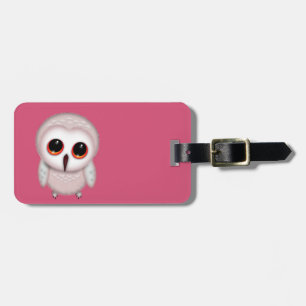 Étiquette À Bagage Illustration de petite chouette mignonne