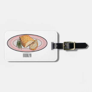 Étiquette À Bagage Illustration du ventre de porc rôti