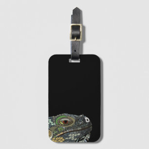 Étiquette À Bagage Illustration d'un animal de lézard d'Iguana