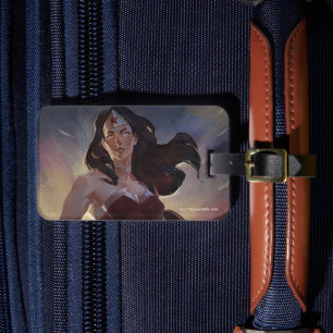 Étiquette À Bagage Illustration d'une femme en crise infinie