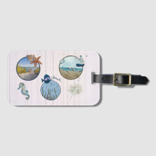 Étiquette À Bagage Images de mer