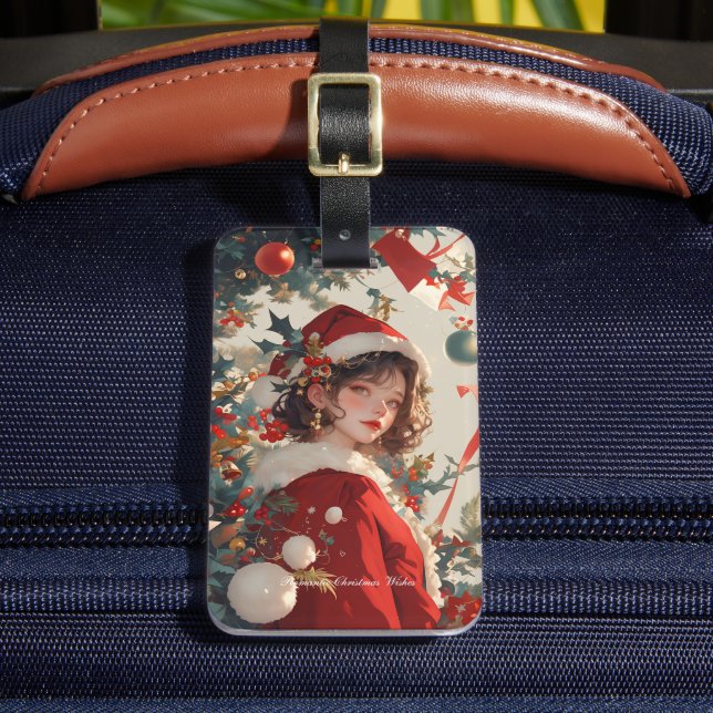 Étiquette À Bagage Imaginaire de Noël : Vacances Romance Bagage Balis (Insitu Rectoal 2)