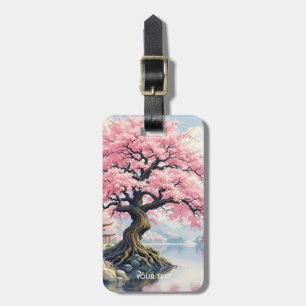 Étiquette À Bagage Imaginaire Lac des Temples Sakura