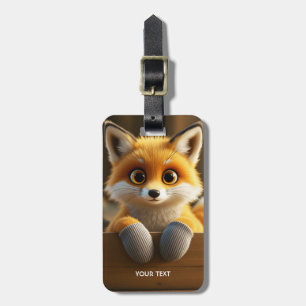 Étiquette À Bagage Imaginaire mignonne Baby Fox Box
