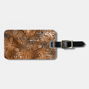 Étiquette À Bagage Impression "cuivre" moulé Retourner la marque de b