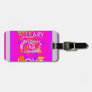 Étiquette À Bagage Impression d'art Hillary Inspiration en rose