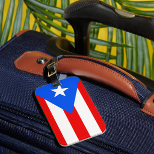 Étiquette À Bagage Indicateur Porto Rico