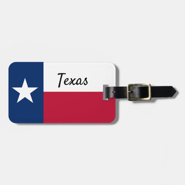 Étiquette À Bagage Indicateur Texas (Devant horizontal)