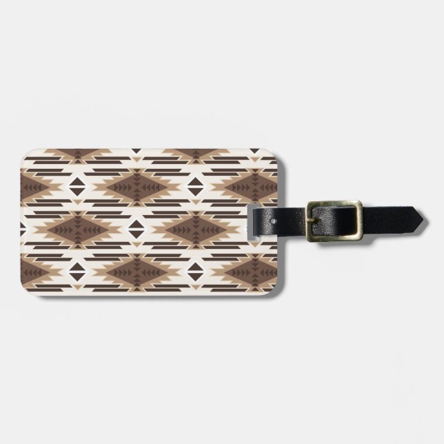 Étiquette À Bagage Indien américain (Devant horizontal)