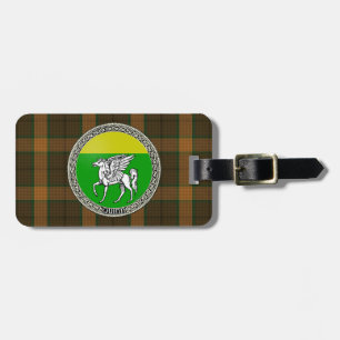 Étiquette À Bagage Insigne de famille de Quinn avec le tartan