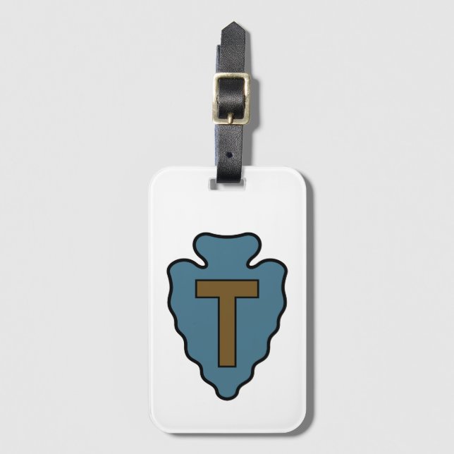 Étiquette À Bagage Insigne de la 36e division d'infanterie (Devant Vertical)