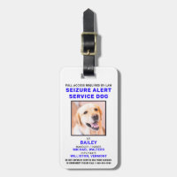 Insigne d'identité photo du chien du Service d'ale