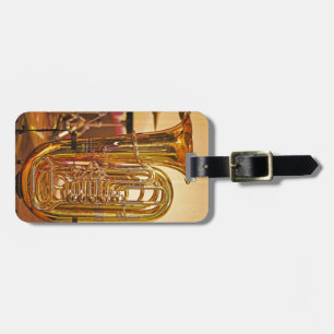 Étiquette À Bagage Instrument en laiton Tuba