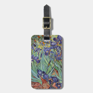 Étiquette À Bagage Iris de Van Gogh Peinture Impressionniste