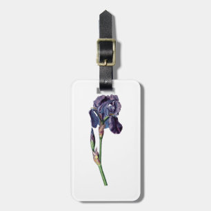 Étiquette À Bagage Iris vintage