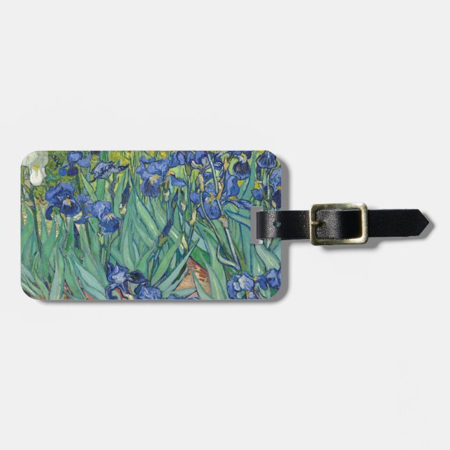 Étiquette À Bagage Irises par Van Gogh (Devant horizontal)