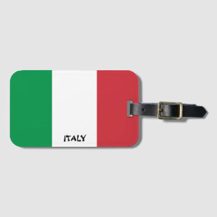 Étiquette À Bagage Italie Nationale Drapeau Patriotique