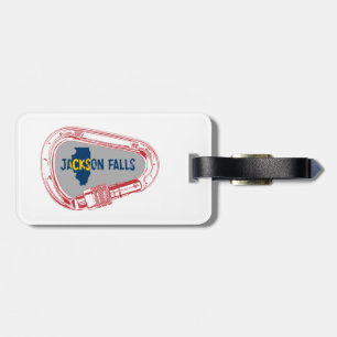 Étiquette À Bagage Jackson Falls Illinois Rock Escalade Carabiner