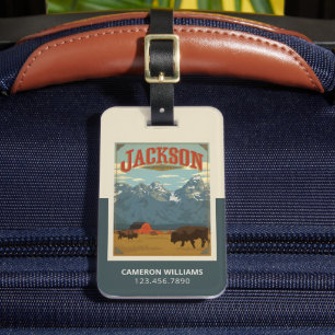 Étiquette À Bagage Jackson Wyoming