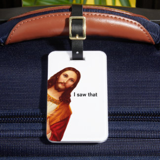 Étiquette À Bagage J'Ai Vu Que Jésus Bagage Étiquette De Voyage