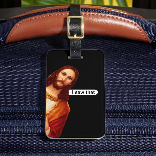 Étiquette À Bagage J'Ai Vu Que Jésus Bagage Étiquette De Voyage (Insitu Rectoal 2)