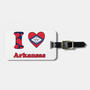 Étiquette À Bagage J'aime Arkansas