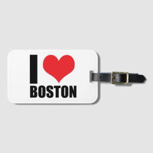 Étiquette À Bagage J'aime Boston