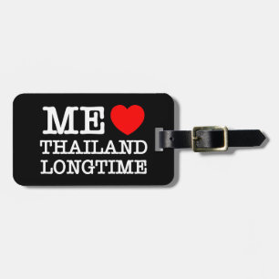 ÉTIQUETTE À BAGAGE J'AIME LA THAÏLANDE LONGTEMPS