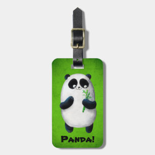 Étiquette À Bagage J'aime le panda