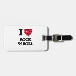 Étiquette À Bagage J'aime le rock