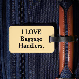 Étiquette À Bagage J'aime les étiquettes de bagages des gestionnaires