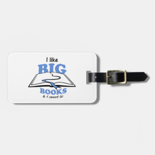 Étiquette À Bagage J'aime les grands livres