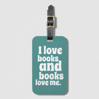 Étiquette À Bagage J'aime l'étiquette de bagage de livres (la