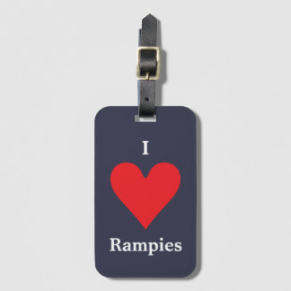 Étiquette À Bagage J'aime Rampies