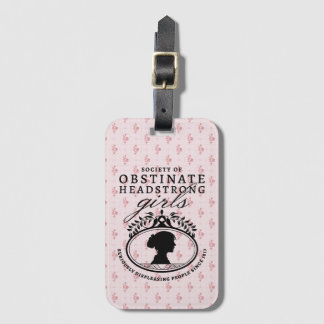 Étiquette À Bagage Jane Austen Society of Obstinate Headstrong Girls