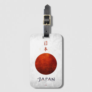 Étiquette À Bagage " Japon : 11. Jh/heute - Design Flaggen Schlüssel