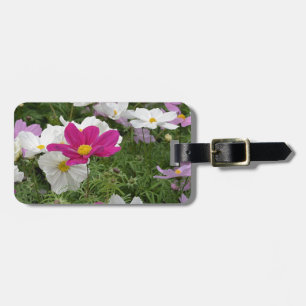 Étiquette À Bagage Jardin fleuri cosmos coloré