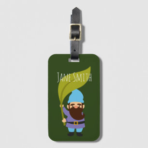 Étiquette À Bagage Jardin gnome joli thème de jardinage