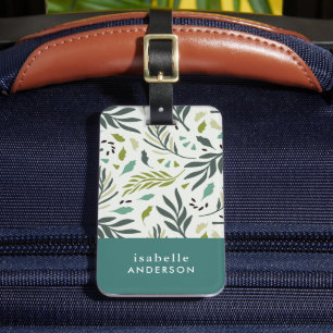 Étiquette À Bagage Jardin Whimsy Greenery Personnalisé