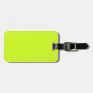 Étiquette À Bagage Jaune de chaux (couleur solide)