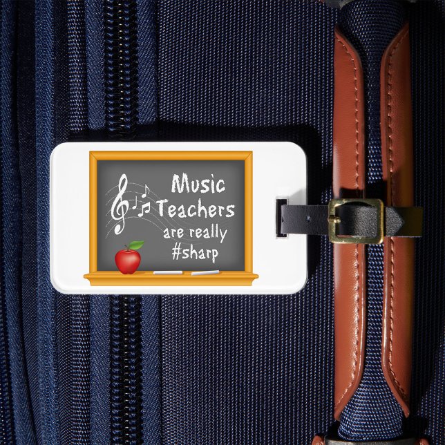 Étiquette À Bagage Jazz Up Your Travel Gear (Strike up the band for Music Teachers are really sharp!)