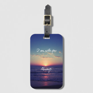 Étiquette À Bagage Je suis avec vous toujours Bible Verse Coque-Mate 