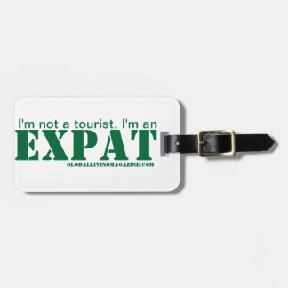 Étiquette À Bagage Je suis une étiquette de bagage d'EXPAT