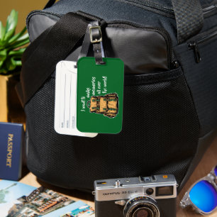 Étiquette À Bagage Je veux faire des souvenirs