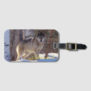 Étiquette À Bagage Jellowstone Luggage Tag Wolf